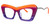 VOOGLAM Stylish Oversize Rectangle Blue Light Blocking Glasses for Women Anti Eyestrain UV Eyewear Striped Orange Dusica GWA716339-02 VOOGLAM Stylish Oversize Rectangle Blue Light Blocking Glasses for Women Anti Eyestrain UV Eyewear Striped Orange Dusica GWA716339-02