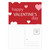 Red Pink White Hearts Valentine's Day Postcard Set Birthday Mailing Thanks Greeting Card