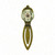 Dark Green Amusement Park Silhouette Bookmark Retro Office Label Page Marker