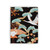 Cranes Peonies Maple Leaves Pattern Notebook Gum Cover Diary Soft Cover Journal