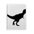 Dinosaur Black Bones Bone Notebook Gum Cover Diary Soft Cover Journal
