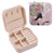 Flower Lady with Butterflies Travel Jewelry Case PU Leather Portable Jewelry Box Travel Jewelry Organizer Small Jewelry Box for Ring Earring Bracelet Gifts Necklace Display Box Holder for Women