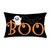Fukeen Halloween Pillow Case 12x20 Inch Black Orange Halloween Boo Ghost Bat Lumbar Pillow Covers White Spooky Halloween Quotes Fall Farmhouse Decorations Throw Pillows Cushion Cover