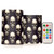 DOMIKING Skull Black Flameless Candles with Remote Control Electric Led Candles with Timer Battery Operated Flickering Tea Light Candles for Centerpiece Votive Home Decor 2 PCS