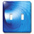 3dRose LSP_80575_2 Blue Circular Fractal Double Toggle Switch