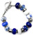 Cousin DIY Blue Flower Large Hole Bead Bracelet Kit - 16 Pieces