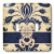 3dRose lsp_15452_2 Damask Navy Blue And Taupe Double Toggle Switch