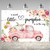 Lofaris Little Pumpkin Girl Baby Shower Photography Backdrops Props Fall Autumn Pink Floral Princess Baby Shower Party Decoration Car Gold Balloon Flowers Photo Studio Booth Background Banner 6x4ft