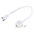 MECCANIXITY DC 5V-24V 5A PIR Motion Activated Sensor Switch with DC Coupler Cable for Kitchen Cabinet LED Strip Light, with Light Sensor White