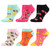 WeciBor Women's Funny Fruit Pattern Combed Cotton Ankle Socks 6 Pack