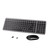 Wireless Keyboard Mouse Combo - 2.4Ghz Compact Quiet Keyboard and Mouse Wireless - 106 Keys Full Size Ergonomic Keyboard for Laptop, Computer, PC, Notebook, Windows, Mac OS (Grey Black)