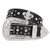 JASGOOD Rhinestone Studded Belt for Men Women, Western Leather Belt for Cowgirl Cowboy Vintage Bling Belt for Pants Dress