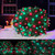 HISHINY LED Christmas Net Lights Outdoor Christmas Decorations Lights 5ftx5ft 100LED Green Wire, Connectable Bush Mesh Net Lights String for Halloween Christmas Party,Shrub,Yard,Tree?Red&Green?