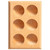 BESTOYARD Egg Container Egg Container Wooden Egg Storage Tray 6 Holes Egg Plate Countertop Tabletop Display Refrigerator Kitchen Household Simple Egg Storage Holder Deviled Egg Tray Deviled Egg Tray