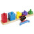 Melissa & Doug Stack and Sort Board: 15-Piece Wooden Educational Toy Set Bundle with 1 Theme Compatible M&D Scratch Fun Mini-Pad (00379)