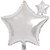 Silver Star Balloons 18 Inch, 10 Pcs Silver Star Shaped Mylar Helium Foil Metallic Balloon for Birthday Party Decorations Baby Shower Wedding Anniversary Backdrop Party Supplies