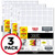 Five Star Loose Leaf Paper, 3 Hole Punched, Reinforced Filler Paper, Graph Ruled, 11" x 8-1/2", 100 Sheets/Pack, 3 Pack (38034)
