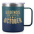 Lifecapido Birthday Gifts for Men, Legends Are Born In October Insulated Coffee Mug with Handle 12oz, October Birthday Gifts Libra Gifts Scorpio Gifts for Dad Husband Uncle boyfriend Friend, Gradient