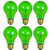 Sunlite 25A/TB/G/6PK Incandescent Green A19 25W Light Bulbs with Medium E26 Base (6 Pack)