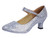 missfiona Women's Glitter Latin Ballroom Dance Shoes Pointed-Toe Y Strap Dancing Heels(8, Silver)