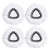 4 Pack Mop Replacement Heads for O-Ceda EasyWrin Spin Mop, Microfiber Spin Mop Refills, Easy Cleaning Mop Head Replacement