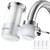 Water Filter for Sink, Bathroom Transparent Faucet Mount with 5 Filter Elements, KitchenTap Water Filtration System, Reduce Chlorine, Tasting Filtered Water