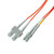 OM1 62.5/125 Multimode Duplex Fiber Optic Patch Cable, LC to SC (2 Meter)