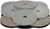 Stadea 4" PPW123B Diamond Polishing Pads Grit 30 Wet for Concrete Travertine Marble Terrazzo Glass Granite Stone Polishing, Pack of 2
