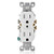 Leviton T5320-WMP 15 Amp 125V Tamper Resistant Duplex Receptacle, 10-Pack, White