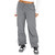MIRJXB Cargo Pants Women Parachute Pants for Women Baggy Drawstring Elastic Low Waist Ruched Cargo Pants Multiple Pockets Jogger Y2K Pants Grey