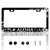 Aloha License Plate Frame Hibiscus Flower License Plate Frames Personalise Stainless Steel Funny Design Compatible with Standard License Plate Holder for USA and Canada 6 X 12 Inches with Screws