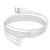 QIANRENON Micro USB B Data Cable, 4 in 1 Micro USB Cable USB 2.0 Micro Data Cable, Multi USB Male to 4 Micro USB B Male Data Split Cord, 1.5M/4.92 ft (White)