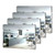 4 Pcs Silver Mirrored Acrylic Switch Light Switch Plates Cover Electrical Outlets Covers Durable Outlet Cover Decorative 3 Gang Wall Plate