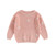 Toddler Baby Girl Knit Sweater Round Neck Long Sleeve Floral Embroidery Warm Pullover Tops Infant Fall Winter Clothes (A-Pink, 18-24 Months)
