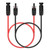 WOODGUILIN Solar Extension Cable Solar Panel Extension Cable Wire with Female and Male Connector Solar Panel Adapter,3ft 10AWG Red+Black Solar Wire for Solar Panels,RV,Boat.?1 Pairs Solar Cable?