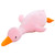 Goose Stuffed Animal Cute Duck Plush Toy Soft Goose Plushie Hugging Pillow Gift for Kids and Friends (Pink Round Eyes,33.4'')