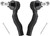 WEDOAUTO 2pcs Front Outer Tie Rod End Links Suspension Steering Tie Rod End Kit Fit For Infiniti G35 2003-2006 RWD / 2007 Coupe, For Nissan 350Z 2003-2009 Replace# ES80579 ES80578
