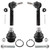 WEDOAUTO 4Pcs Suspension Kit Front Lower Ball Joints + Outer Tie Rod Ends Set Fit For Dodge Caliber 2007-2012?For Jeep Compass 2007-2017, For Jeep Patriot 2007-2017 Replace# ?K500063 ES800408