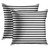 Emvency Set of 2 Throw Pillow Cover Colorful Garden Black and White Stripes Modern Decorative Pillow Case Home Decor Square 22 x 22 Inch Pillowcase