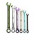 MDMprint Color SAE Ratcheting Combination Wrench Set, 6 Piece
