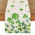 Artoid Mode Shamrock St. Patrick's Day Table Runner, Seasonal Spring Kitchen Dining Table Decoration for Indoor Outdoor Home Party Decor 13 x 108 Inch