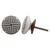 Indian Shelf 12 Pieces Bulk Drawer Pulls | Stripe Flat Cupboard Knobs | Black Cabinet Knobs Decorative | Ceramic Drawer Knob | Dresser Knob | Knobs and Pulls for Cabinets and Drawers