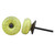 Indian Shelf 12 Pieces Single Cabinet Knobs | Crackle Drawer Knobs | Yellow Unique Dresser Knobs | Ceramic Pulls and Knobs | Bulk Drawer Pulls | Cupboard Knobs