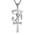 HZMAN Gold Stainless Steel Eye of Horus Egypt And Coptic Ankh Cross Religious Pendant Necklace 24" Figaro Chain (Silver) HZMAN Gold Stainless Steel Eye of Horus Egypt And Coptic Ankh Cross Religious Pendant Necklace 24" Figaro Chain (Silver)