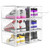 Upgrade Harder Solid Plastic Shoe Organizer with Magnetic Front Door, 6 Pack Shoe Boxes Clear Stackable, Sneaker Storage for Closet, Shoe Display Case , White