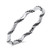 Stackable Bali Rope Knot Thin Accent Ring .925 Sterling Silver Band Size 8