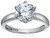 Amazon Collection Platinum-Plated Sterling Silver Solitaire Ring set with Round Infinite Elements Cubic Zirconia (2 cttw), Size 5