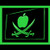220063 Pirate Design Weapon Of Computer Apple Display LED Light Neon Sign