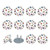 Outlet Plug Covers (24 Pack) Electrical Protector Safety Caps Socket Covers for Home- Colorful Butterflies Print