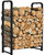 Artibear Firewood Rack Stand 2ft Heavy Duty Logs Holder for Outdoor Indoor Fireplace Metal Wood Pile Storage Stacker Organizer, Matte Black